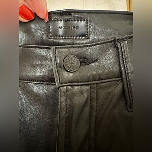 MOTHER faux leather pants